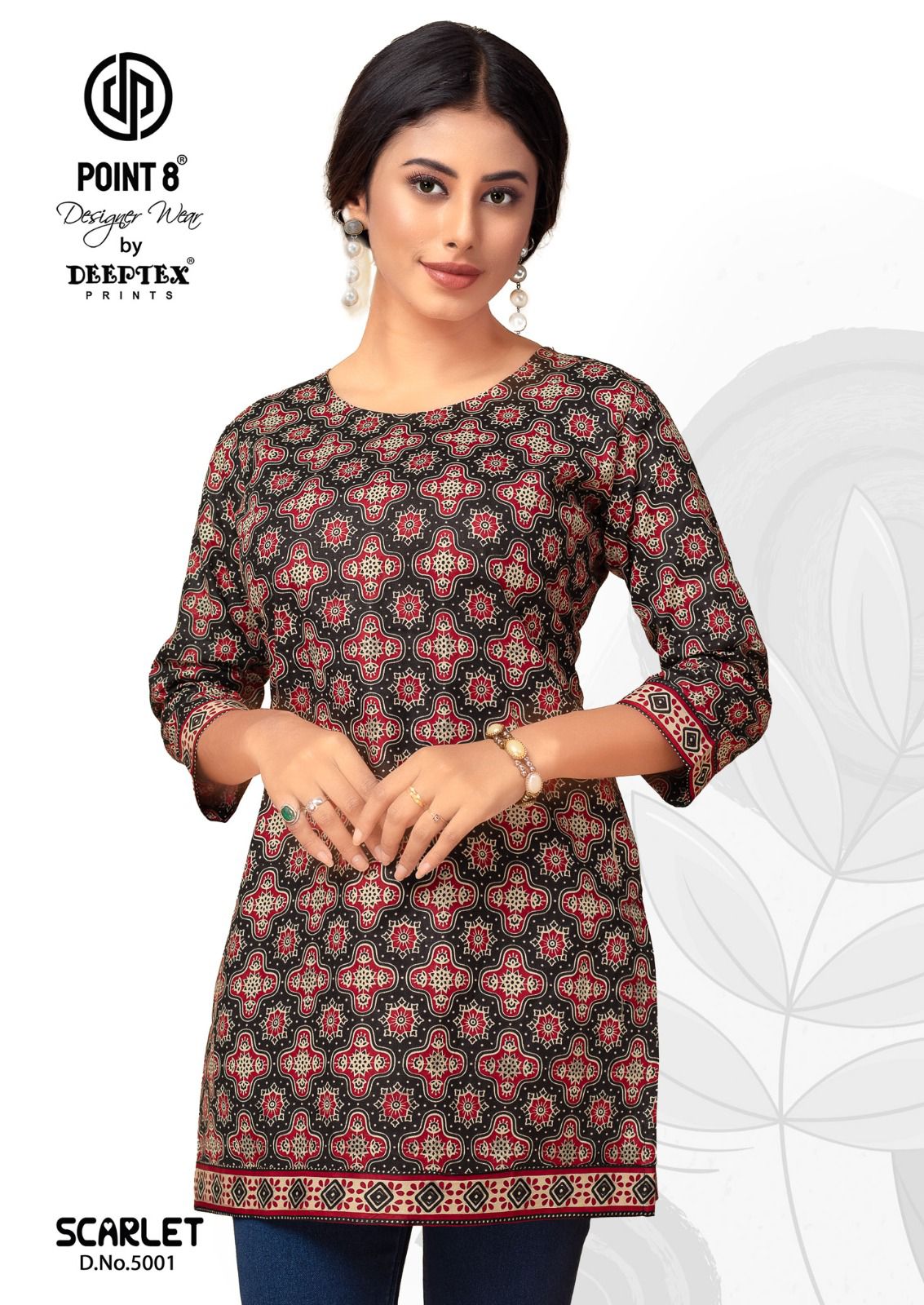 Scarlet Vol 5 By Deeptex Poplin Cotton Short Kurti Wholesale Shop In Surat